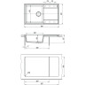Кухонная мойка LEMARK IMANDRA 840 жасмин 9910034
